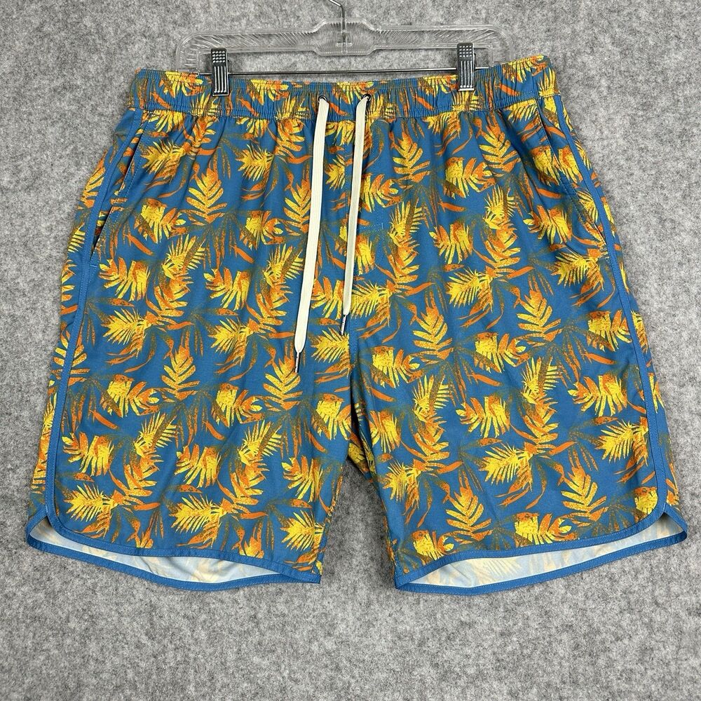 Fair Harbor Anchor Swim Trunks Shorts 2XL Sundrenched Palms Brief Lined Pockets